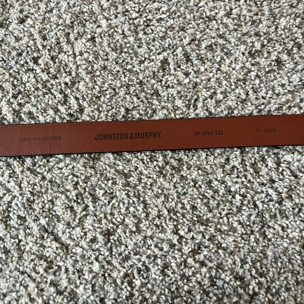 Johnson and Murphy Boys Black Leather Belt